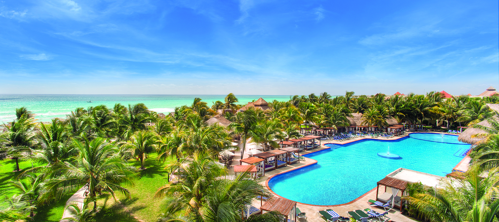 Bird's eye of the el dorado royale spa resort in riviera maya cancun
